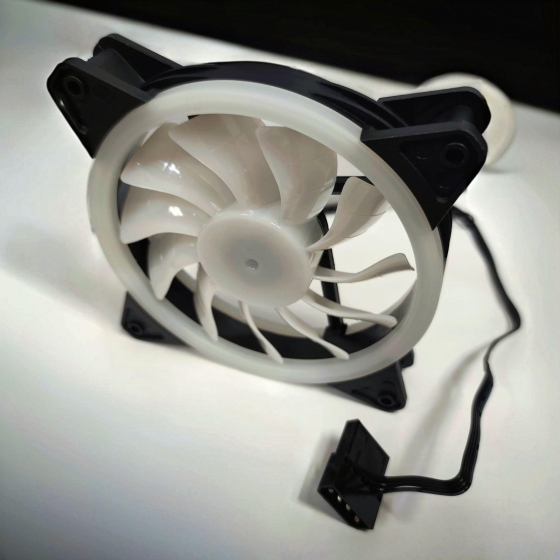 Кулер вентилятор для корпуса CoolMate SX-F211 (120x120x25, 1200 RPM, RGB)