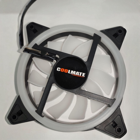 Кулер вентилятор для корпуса CoolMate SX-F211 (120x120x25, 1200 RPM, RGB)