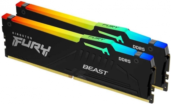 Модуль памяти DIMM 64GB DDR5 Kingston Fury Beast RGB KF556C36BBEAK2-64 (2x32GB, 5600MHz) Модуль памяти DIMM 64GB DDR5 Kingston Fury Beast RGB KF556C36BBEAK2-64 (2x32GB, 5600MHz)