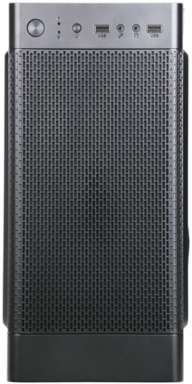 Корпус MidiTower Accord Q03B w/o black (MidiATX, 2xUSB3.0)
