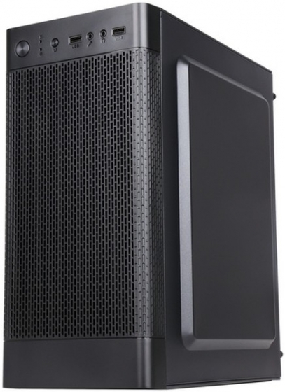 Корпус MidiTower Accord Q03B w/o black (MidiATX, 2xUSB3.0)