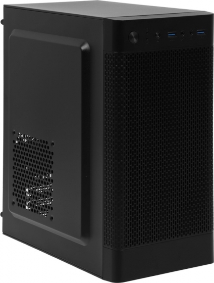 Корпус MidiTower Accord Q03B w/o black (MidiATX, 2xUSB3.0)