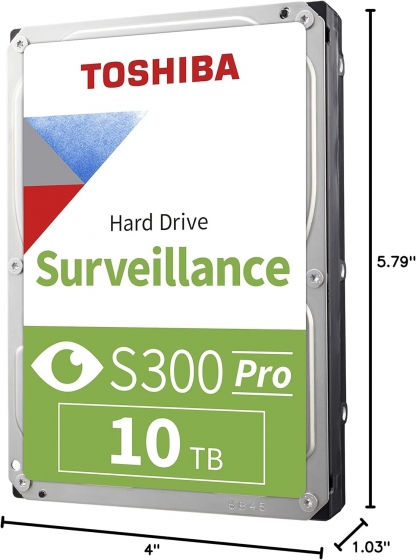 Жесткий диск 10TB SATAIII Toshiba S300 Pro Surveillance MD10ADA10TV (3.5 Жесткий диск 10TB SATAIII Toshiba S300 Pro Surveillance MD10ADA10TV (3.5