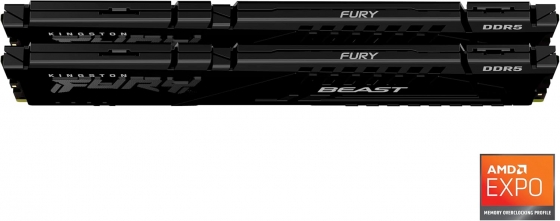 Модуль памяти DIMM 16GB DDR5 Kingston Fury Beast 556C36BWEAK2-32 (5600MHz)