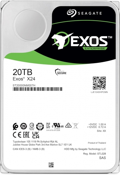 Жесткий диск 20TB SAS Seagate Exos 24 ST20000NM007H (3.5 Жесткий диск 20TB SAS Seagate Exos 24 ST20000NM007H (3.5