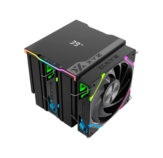Кулер XYZ Thermax Pro DUO 6 Black (Universal socket INTEL/AMD, PWM, 12x copper heat pipes, X-AC-THERPRODUOB6) Кулер XYZ Thermax Pro DUO 6 Black (Universal socket INTEL/AMD, PWM, 12x copper heat pipes, X-AC-THERPRODUOB6)