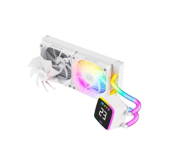 Кулер система жидкостного охлаждения XYZ AQUAPULSE FUSION 240 Black (INTEL/AMD, A-RGB Screen, X-WC-AQUA-FU-240B) Кулер система жидкостного охлаждения XYZ AQUAPULSE FUSION 240 Black (INTEL/AMD, A-RGB Screen, X-WC-AQUA-FU-240B)