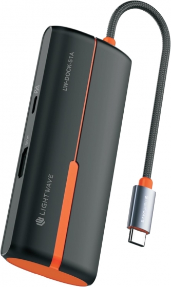 Док-станция Lightwave LW-DOCK-51A (USB-C to 3xUSB-A 3.0, 1xHDMI 4K@30Hz, 1xUSB-C PD3.0 100W) Док-станция Lightwave LW-DOCK-51A (USB-C to 3xUSB-A 3.0, 1xHDMI 4K@30Hz, 1xUSB-C PD3.0 100W)
