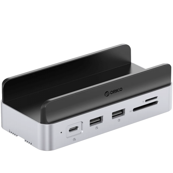 Док-станция Orico VS10-SV-EP MiniDock 10-in-1 (USB-C to 1xUSB-C, 1xUSB-A 3.2, 2xUSB-A 3.0, 1xHDMI, 1xRJ45, Card Reader)