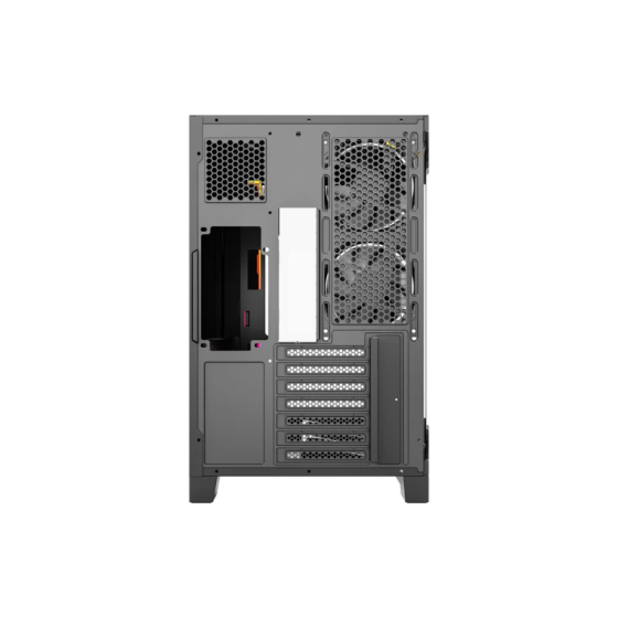 Корпус MidiTower XYZ NEUTRON X 100 Plus Black (w/o PSU, Side TG, Integrated A-RGB Fans, X-CS-NEUTRONX100P-B)