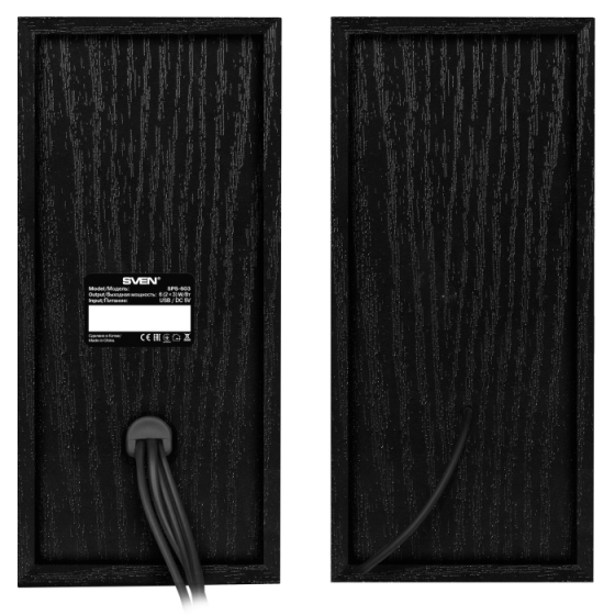 Колонки SVEN SPS-603 (2.0, 2x3W, USB, Black)