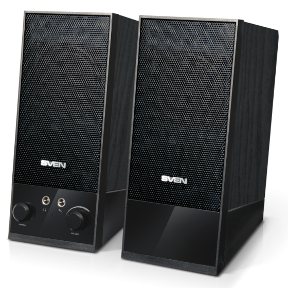 Колонки SVEN SPS-604 (2.0, 2x2W, USB, Black)
