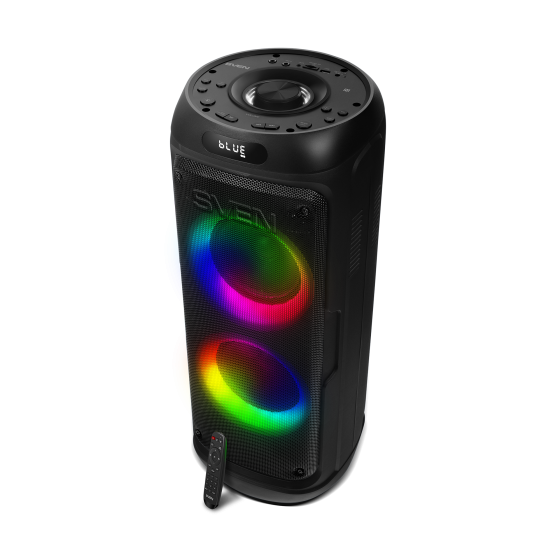 Колонка SVEN PS-770 (100W, TWS, Bluetooth, FM, USB, microSD, LED, 4400mAh)
