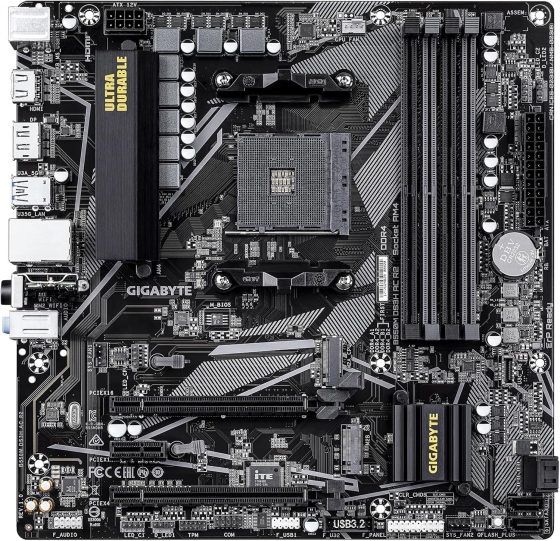 Мат. плата Gigabyte B550M DS3H R2 (S-AM4, B550, HDMI/DP, 2xM.2, 4xSATA, GbLAN, 4xDDR4, mATX)