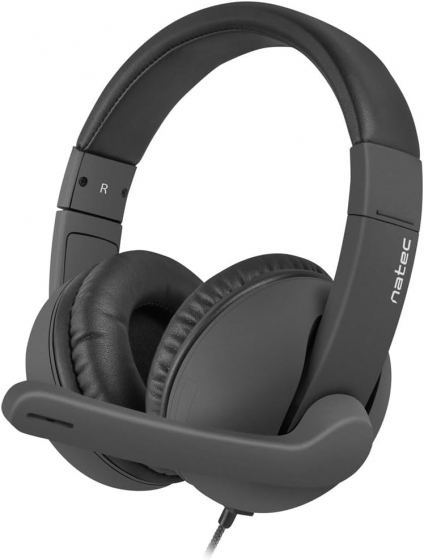Наушники с микрофоном Natec NSL-1452 RHEA (With Microphone, Black) Наушники с микрофоном Natec NSL-1452 RHEA (With Microphone, Black)