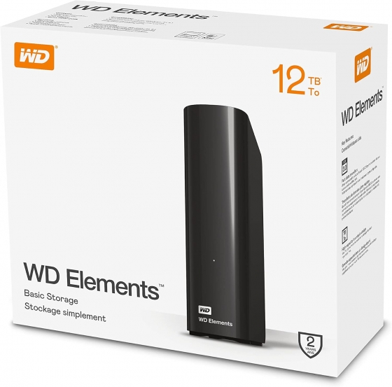 Жесткий диск внешний 12TB WD Elements Desktop WDBWLG0120HBK (3.5 Жесткий диск внешний 12TB WD Elements Desktop WDBWLG0120HBK (3.5