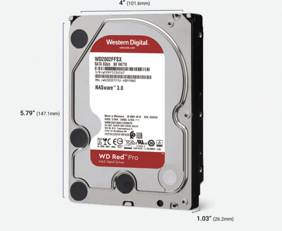 Жесткий диск 8TB SATAIII WD WD8005FFBX Red Pro (3.5 Жесткий диск 8TB SATAIII WD WD8005FFBX Red Pro (3.5