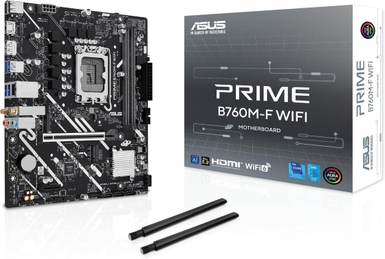 Мат. плата ASUS B760M-F WiFi DDR5 (S-1700, B760, DP, HDMI, 2xPCI-E, 2xDDR5, 2xM.2, SATAIII RAID, SATA3, GbLAN) Мат. плата ASUS B760M-F WiFi DDR5 (S-1700, B760, DP, HDMI, 2xPCI-E, 2xDDR5, 2xM.2, SATAIII RAID, SATA3, GbLAN)