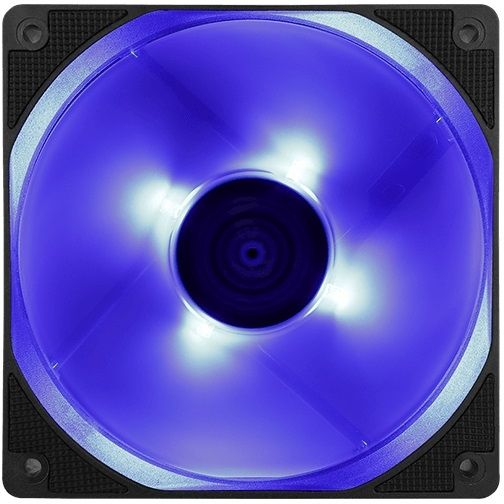 Вентилятор Aerocool Motion 12 plus Blue 120x120mm 3-pin 4-pin(Molex)22dB 160gr LED Ret| MOTION 12 PLUS BLUE 120