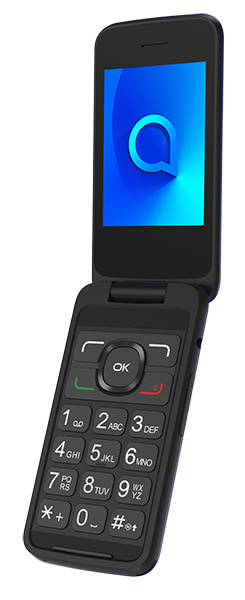Мобильный телефон Alcatel 3025X синий раскладной 1Sim 2.8