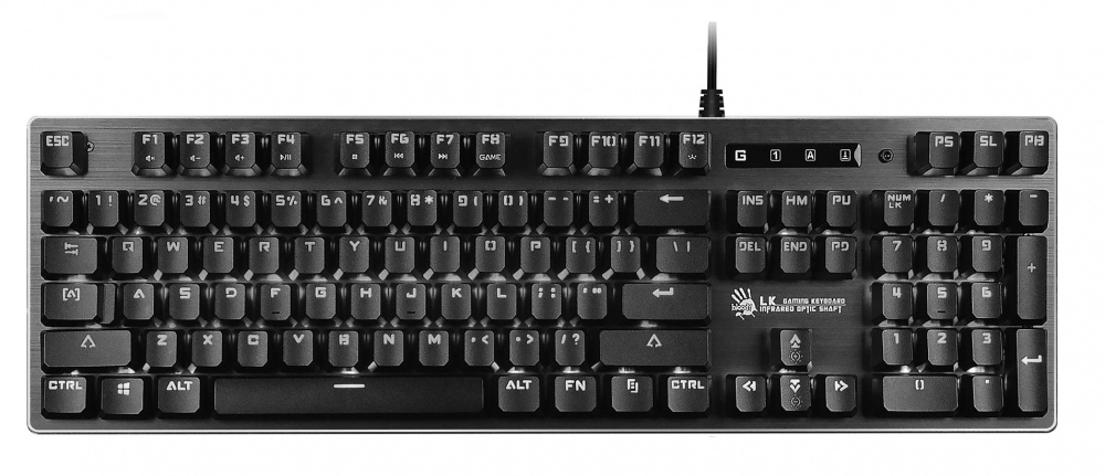 Клавиатура A4 Bloody B760 механическая серый USB for gamer LED| B760