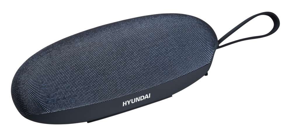 Колонка порт. Hyundai H-PAC260 черный/черный 5W 1.0 BT/3.5Jack/USB 10м 1500mAh| H-PAC260
