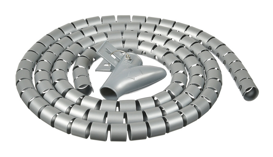 Кабельный органайзер Buro BHP CG155S Spiral Hose 15x1500mm Silver| BHP CG155S