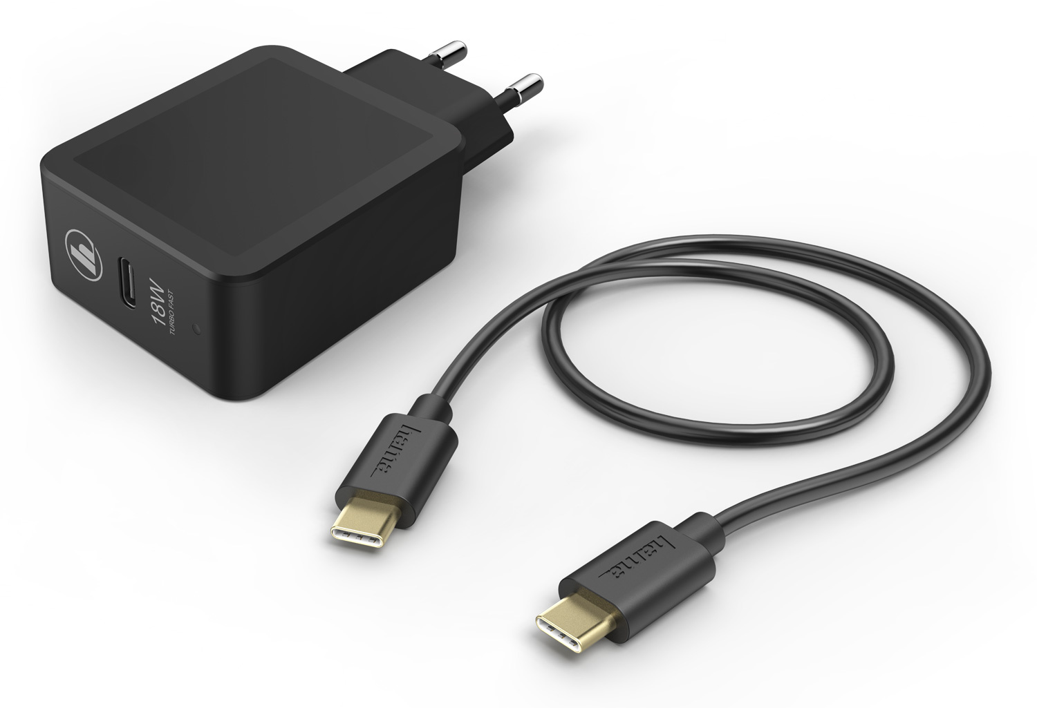 Сетевое зар./устр. Hama H-183326 3A PD+QC универсальное кабель USB Type C черный| 00183326