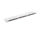 Patch panel LANBERG PPS6-0024-S 24 PORT 0.5U CAT.6 SHIELDED GREY