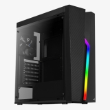 Իրան MidiTower Aerocool BOLT w/o black (MidiATX, WINDOW, RGB, Dustfilter)