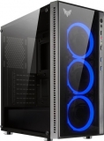 Корпус MidiTower CrownMicro CMC-GS10B black (mATX, w/o)