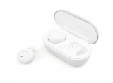 Wireless Headset  with microphone CrownMicro CMTWS-5001 (Bluetooth, White)