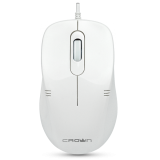 Mouse CrownMicro CMM-502 Silent (3button, 1000dpi, White, USB)