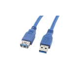 USB extension cable LANBERG CA-US3E-10CC-0030-B CABLE USB 3.0 AM-AF BLUE 3M