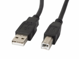 Cable LANBERG CA-USBA-12CC-0050-TR USB 2.0 AM-BM FERRITE BLACK 5M