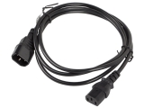 Երկարացման լար LANBERG CA-C13E-10CC-0018-BK POWER SUPPLY CABLE IEC 320 C13-> C14 1.8M BLACK