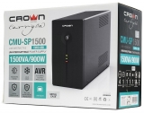 ИБП UPS 1500VA CrownMicro CMU-SP1500EURO