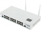 Switch 24port 10/100/1000 Mikrotik CRS125-24G-1S-2HnD-IN M (24P+1, AR9344, 128mb RAM, 1xSFP, RauterOS L5, 24Ghz 802.11b/g/n wireless, PSU)
