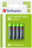 Battery Verbatim HR03 AAA (NIMH, 950mah, Blister of 4)