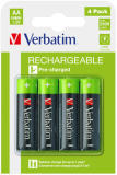 Battery Verbatim HR06 AA (NIMH, 2500mah, Blister of 4)
