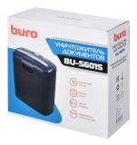 Shredder Buro Home BU-S601S (6 list, 10ltr, pl.cards)