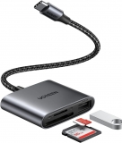 Карт-ридер Ugreen 80798 (USB-C, TF/SD/USB 2.0, Black)