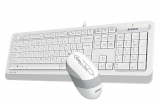 Клавиатура+мышь A4Tech Fstyler F1010 (Multimedia, White, USB)