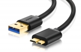 Cable Ugreen 10840 (USB 3.0 A(M) to Micro USB 3.0(F), 0.5m, 5GB/s, Black)