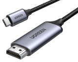 Cable Ugreen 50570 (USB-C (M) to HDMI (M), Thunderbolt, 1.5m, Grey/Black)