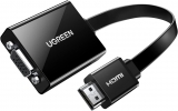 Адаптер Ugreen 90813 (HDMI(M)->VGA(F)+3.5m Audio, Black)