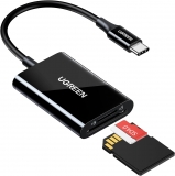 Քարտի ընթերցող Ugreen 35622 (USB-C, TF/SD/MS, Black)