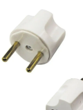 Переходник сетевой (Euro -> Universal socket, White)