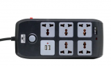 Сетевой фильтр Lightwave LW EXT 72UC-2P (7 Universal Sockets, 1xUSB, 1xType-C (2.1A), 3.0m, Black)