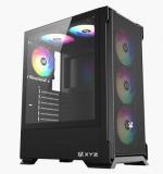 Корпус MidiTower XYZ AIRONE 300-X MESH (w/o PSU, Side TG, 6x Integrated A-RGB Fans, X-CS-AIRONE3XM-B)